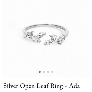 Linjer sterling silver ring CZ NWT